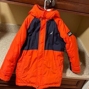 Nautical Great quality Winter Ski Jacket Coat Orange black Boy Size 8